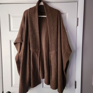 Talbots Women's Brown Sweater/Poncho/Wrap
